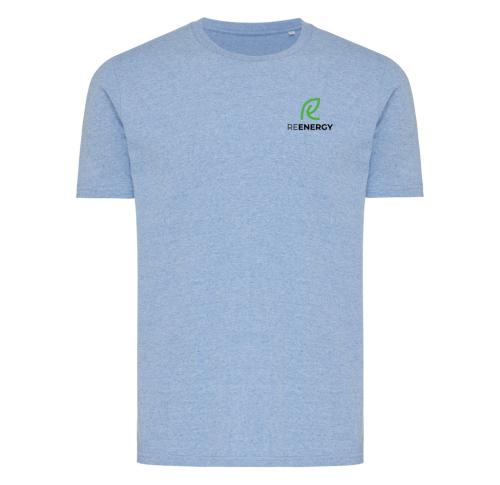 Iqoniq Brett recycled cotton t-shirt light heather blue