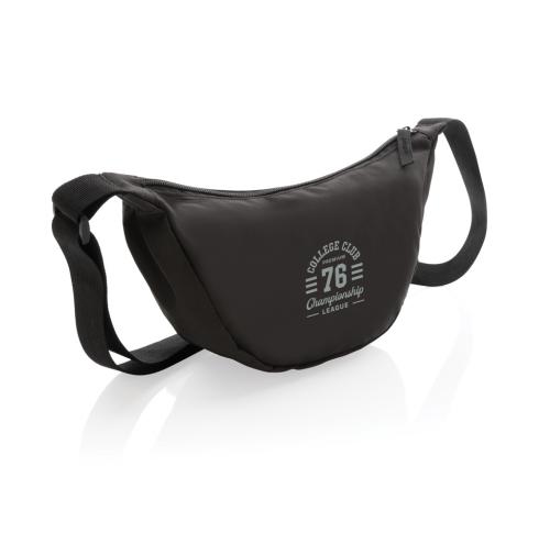 Crescent AWARE™ RPET half moon sling bag black