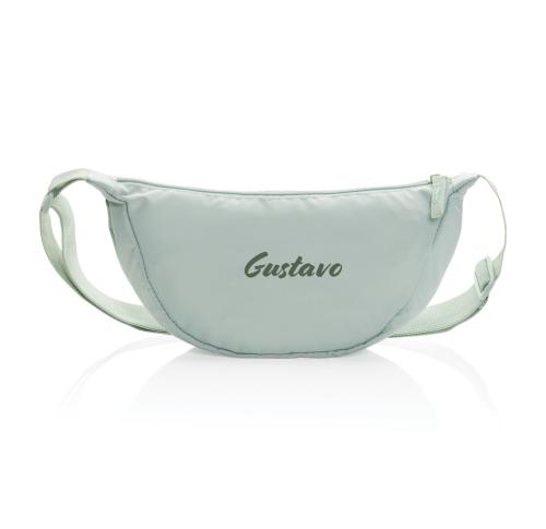 Crescent AWARE™ RPET half moon sling bag iceberg green