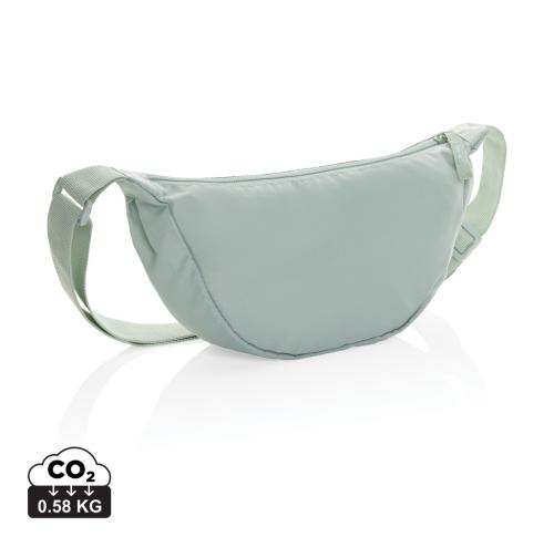 Crescent AWARE™ RPET half moon sling bag iceberg green