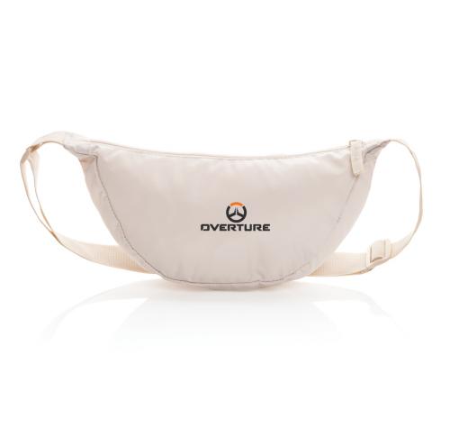 Crescent AWARE™ RPET half moon sling bag beige