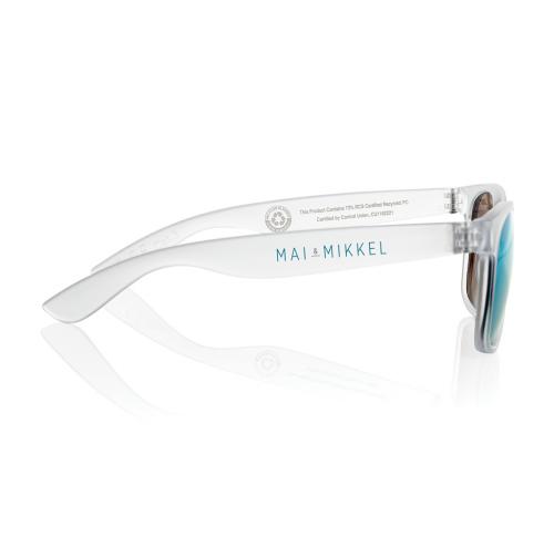 Gleam RCS recycled PC mirror lens sunglasses white