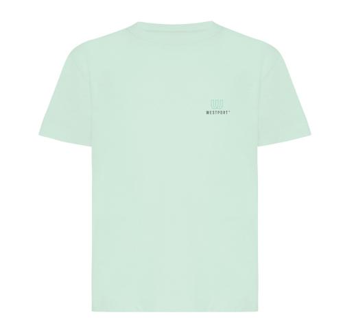 Iqoniq Koli kids lightweight recycled cotton t-shirt crushed mint