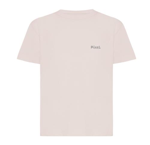 Iqoniq Koli kids lightweight recycled cotton t-shirt cloud pink