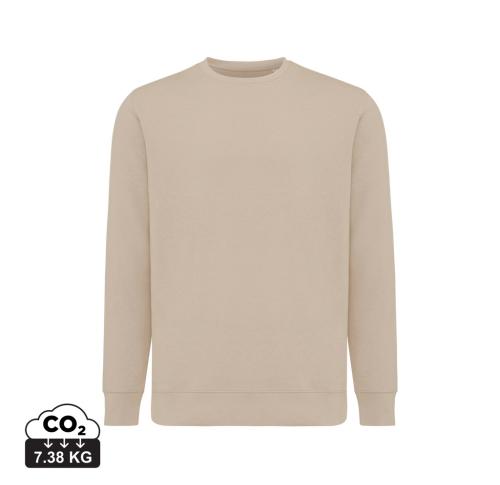 Promotional Iqoniq Etosha lightweight recycled cotton crew neck desert