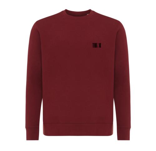 Iqoniq Etosha lightweight recycled cotton crew neck burgundy