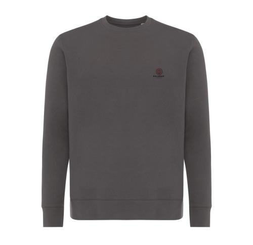 Iqoniq Etosha lightweight recycled cotton crew neck anthracite