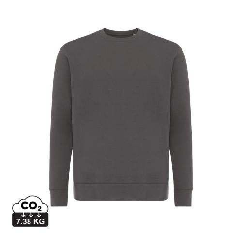 Iqoniq Etosha lightweight recycled cotton crew neck anthracite