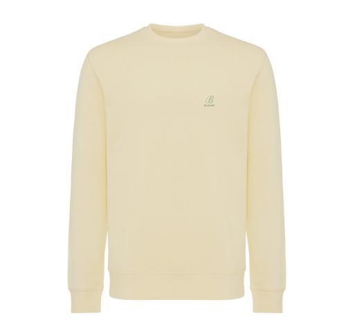 Iqoniq Etosha lightweight recycled cotton crew neck cream yellow