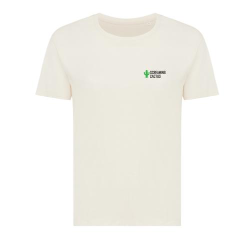 Iqoniq Yala women lightweight recycled cotton t-shirt natural raw