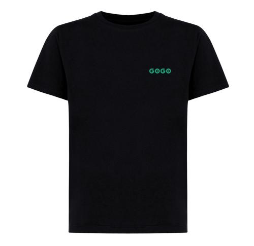 Iqoniq Koli kids lightweight recycled cotton t-shirt black