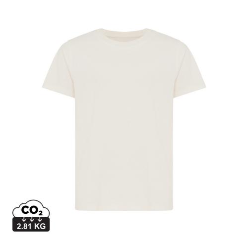 Iqoniq Koli kids lightweight recycled cotton t-shirt natural raw