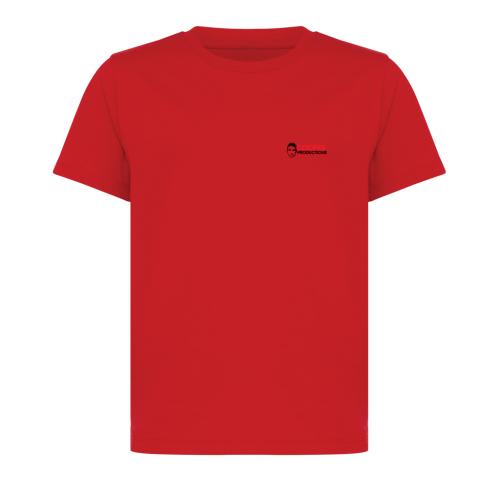 Iqoniq Koli kids lightweight recycled cotton t-shirt red
