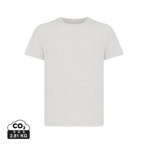 Iqoniq Koli kids lightweight recycled cotton t-shirt light heather grey