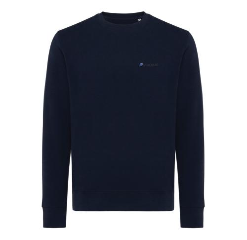 Iqoniq Etosha lightweight recycled cotton crew neck navy