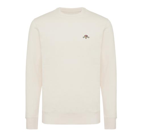 Promotiional Iqoniq Etosha lightweight recycled cotton crew neck natural raw