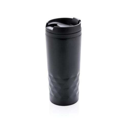 Branded Stainless Steel Geometric Mugs 300ml Black