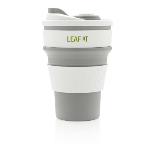 Printed Foldable Silicone Cup Grey 
