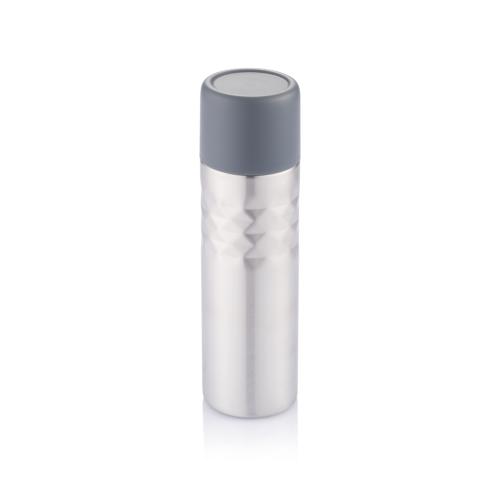 Branded Stainless Steel Insulated 500ml Coffee Flasks Silver