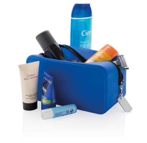 Leak proof silicone toiletry bag