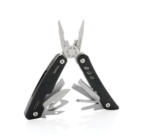 Custom Printed Solid Stainless Steel Multi tools Black 12 Functions 