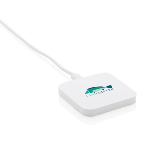 5W Square Wireless Chargers Custom Logo For Qi Enabled Devices