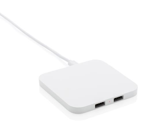 10W Wireless Chargers With USB Ports Custom Logo