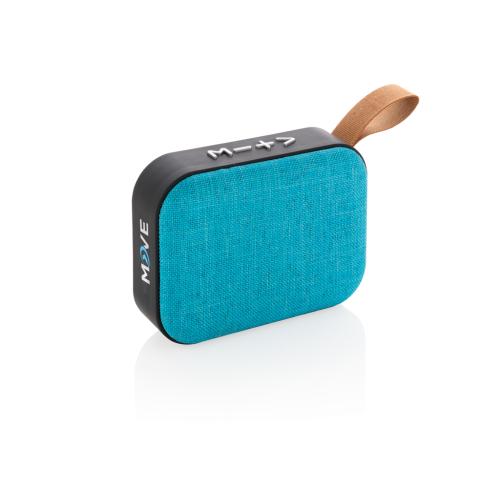 Custom Fabric Trend Small Portable Wireless Travel Speakers - Blue