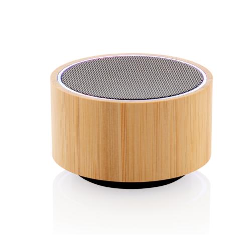 Branded Bamboo Wireless Portable Mini Travel Speakers