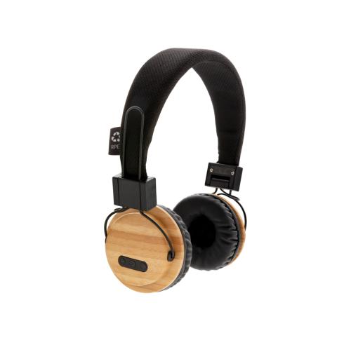 Custom Branded Bamboo Wireless Headphones