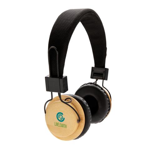 Bamboo wireless headphone