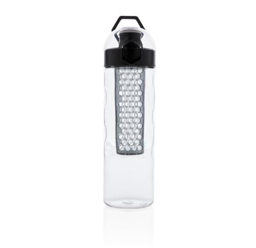 Printed Honeycomb Lockable Leak Proof Fruit Infuser Bottles Honeycomb  Black