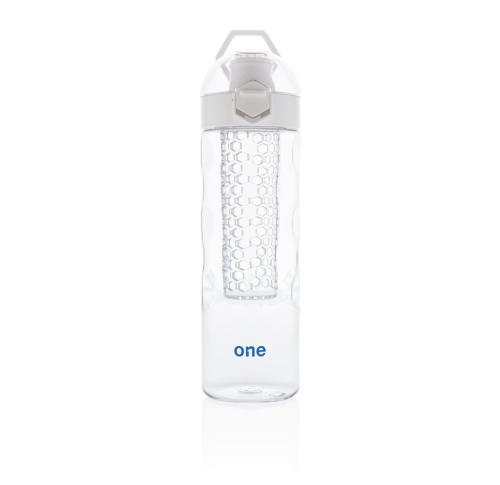 Custom Lockable Leak Proof Fruit Infuser Bottle Honeycomb White