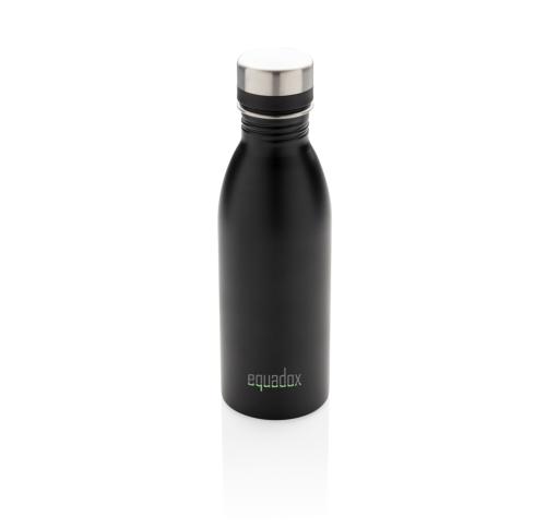 Promotional Deluxe Stainless Steel Water Bottle 500ml - Black