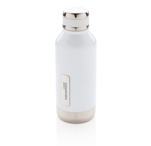 Leak proof vacuum bottle with logo plate