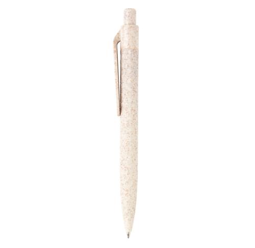Custom Printed Wheat Straw Pen Beige
