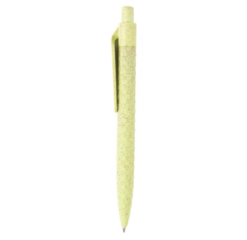 Branded Eco Wheat Straw Pen Green