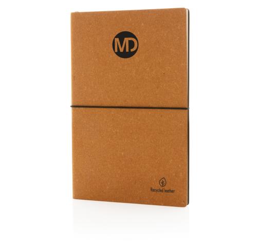 Eco Friendly A5 Recycled Leather Notebooks Branded Logo