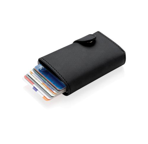 Standard aluminium RFID cardholder with PU wallet