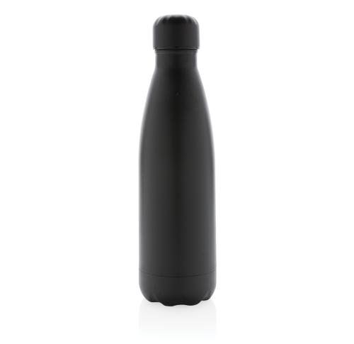 Custom Stainless Steel Bottle 500 Ml Solid Colour Vacuum   - Black