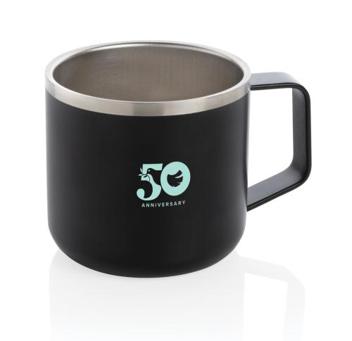 Custom Stainless Steel Camp Mugs - Black