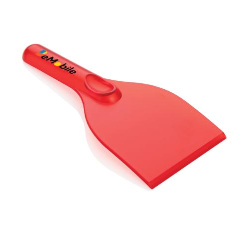 Custom Printed Red Plastic Car Ice Scrapers
