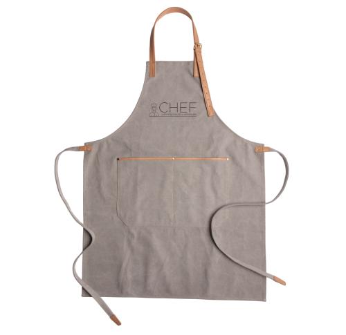 Promotional Deluxe Canvas Chef Aprons - Grey