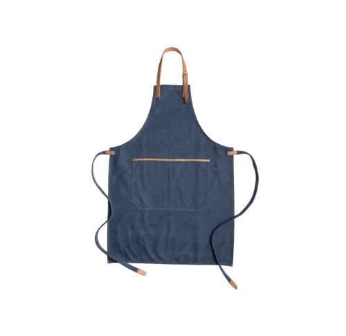Custom Printed Deluxe Canvas Chef Aprons - Navy Blue