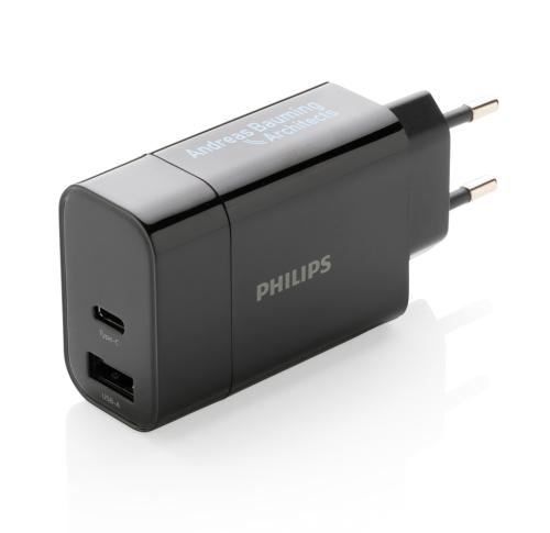 Printed Philips Ultra Fast PD Wall Charger Worldwide Travel Adaptors 2 Pin