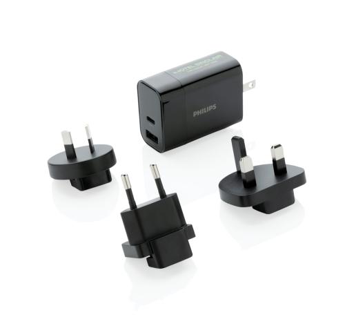 Philips Ultra Fast PD Travel Charger Worldwide Adaptors Type C