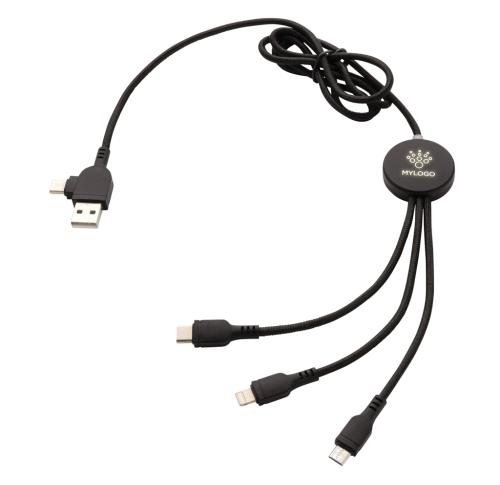 Light up logo 6-in-1 cable