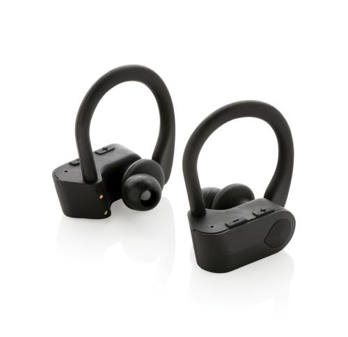 TWS sport earbuds in charging case