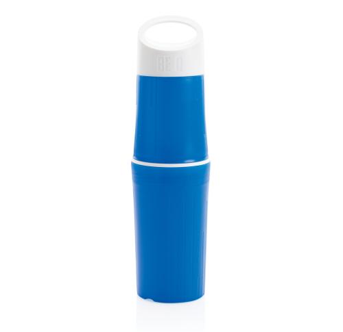 Branded Sugarcane BE O Bottle, Water Bottle, Made In EU - Blue