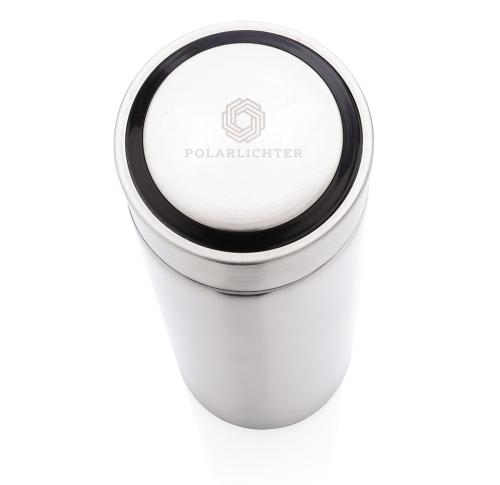 Branded Vacuum Stainless Steel Metal Bottle 450ml Silver